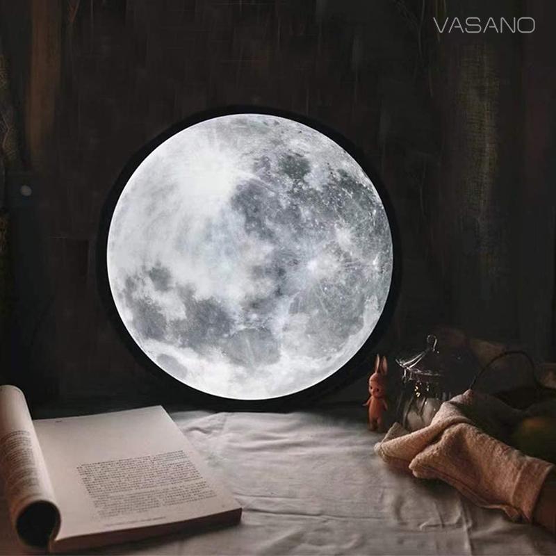 2 In 1 Mirror Moon Lamp