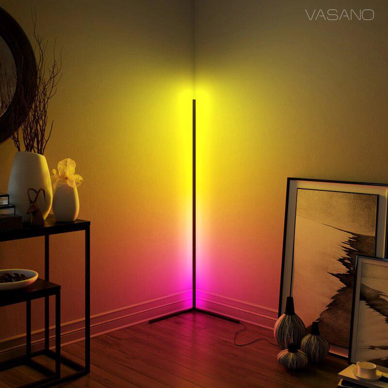 VASANO Corner Floor Lamp - RGB LED