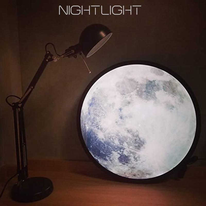 2 In 1 Mirror Moon Lamp